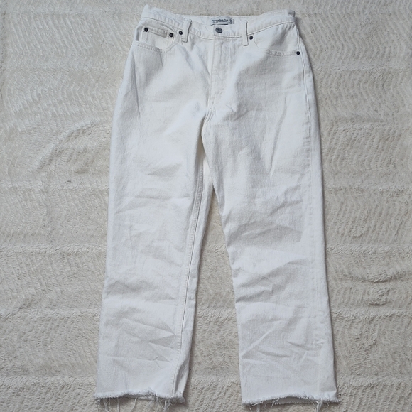 Abercrombie & Fitch Denim - Ambercrombie And Fitch Ultra High Rise Kick Flare Women's White Jeans Size 29/8